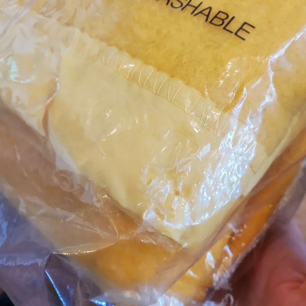 Vintage‎ Mustard Yellow Blanket Nylon Trim 72x90